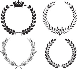 Laurel Wreath vector art graphic resources, vector Element image design