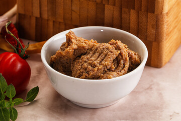 Liver Pate spread in the bowl