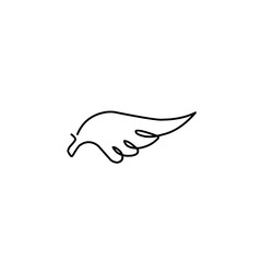 wing doodle icon