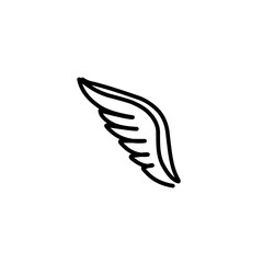 wing doodle icon