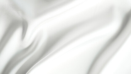 white silk fabric background copy space.