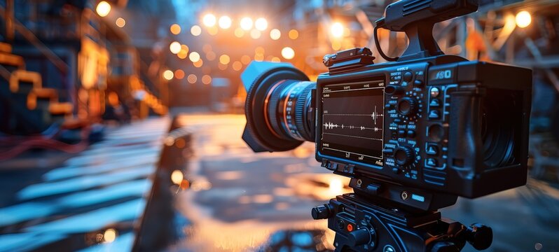 film production accessories video edit production concept, digital setting