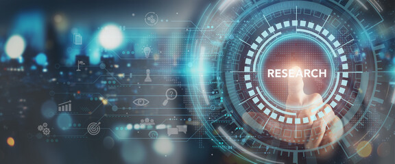Market research concept. The image representing various research related concepts, including target...