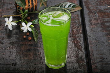 Tasty Mint lemonade with ice
