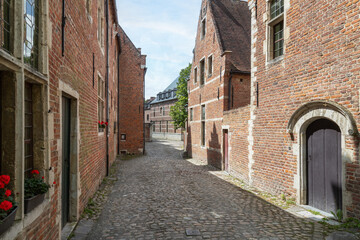 Beguinage - Groot begijnhof, in the city of Leuven in Belgium. 