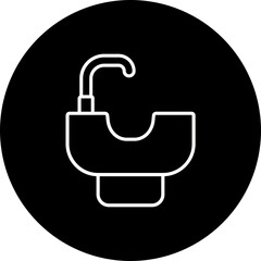 Hair wash sink Icon