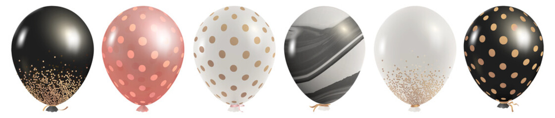 3d party balloons design set © Rawpixel.com
