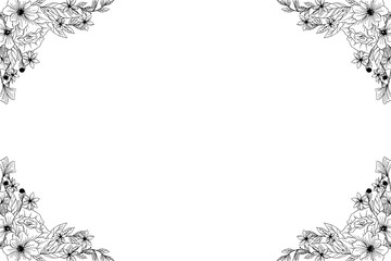 Obraz premium frame of flowers