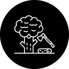 Tree cutting Icon
