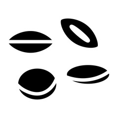 Lentils Vector Glyph Icon Design