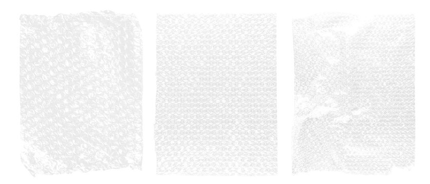 Bubble wrap plastic texture set