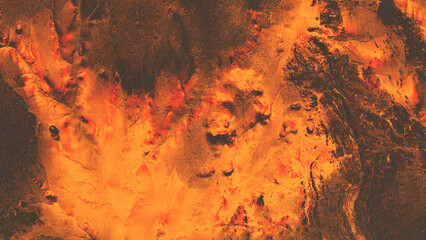 Volcanic lava landscape texture