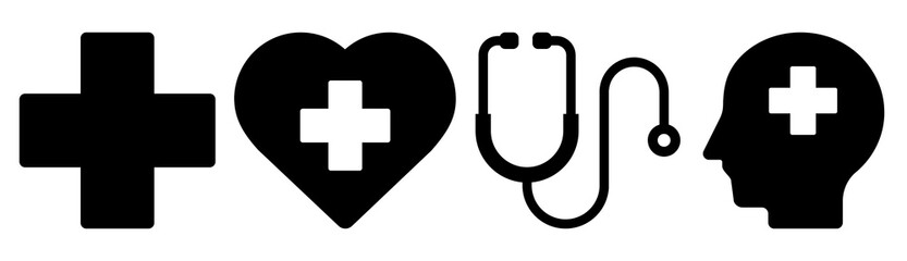 PNG Healthcare icon  cut out element set