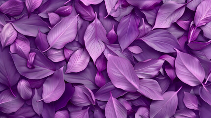 Fototapeta premium purple flowers with purple leaves background.generative ai