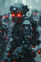 Genetically-Enhanced Cyborg Soldiers Clash with Towering Mech in Sweeping Sci-Fi Battle Sequence