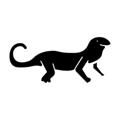 Newt Vector Glyph Icon Design