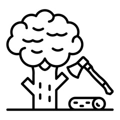 Tree cutting Icon