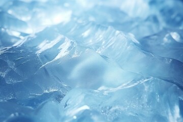 Obraz premium Real closeup ice textured background with sunlight reflection for cold winter icy frozen concept design