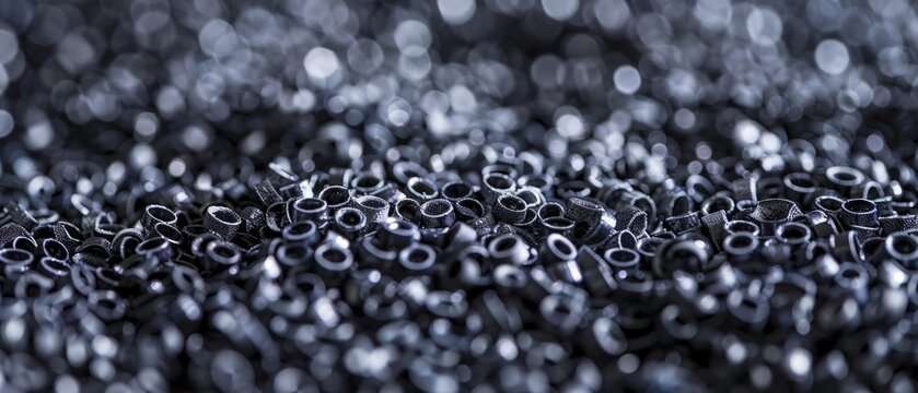 Panoramic close-up, high detail scan of thermoplastic elastomer material, Generative AI