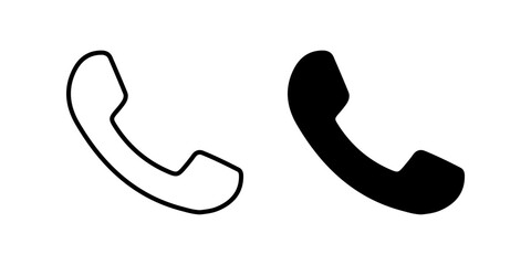 Telephone icon set. Phone Symbol. Communication sign. for mobile concept and web design. vector illustration on white background