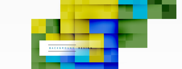 Dynamic colorful squares background. Vector Illustration For Wallpaper, Banner, Background, Card, Book Illustration, landing page