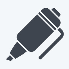 Icon Marker. related to Office symbol. glyph style. simple design illustration