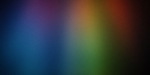 A dark multicolor gradient background with a smooth transition from blue to red, green, and purple hues. Ideal for creative projects, digital designs, and striking visual presentations © Life Background