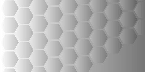 Naklejka premium Abstract hexagon background. Futuristic abstract honeycomb mosaic white technology background. Surface polygon pattern with glowing hexagon paper texture vector grid tile and mosaic struct.