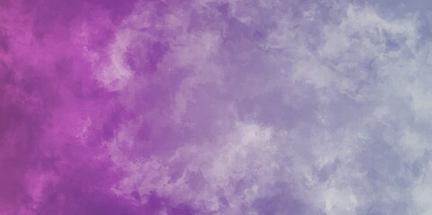 Abstract watercolor background. colorful sky with clouds. Abstract painting banner. Purple color sky background design. purple stained grungy background or texture. Generative AI.