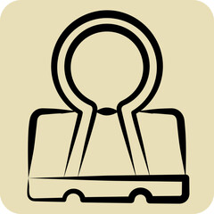 Icon Binder. related to Office symbol. hand drawn style. simple design illustration