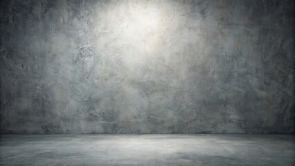 Elegant abstract grey studio background with subtle texture and soft lighting, awaiting subject placement.