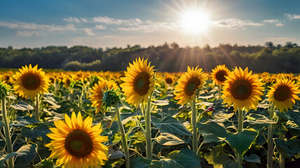 Obraz premium sunflowers 