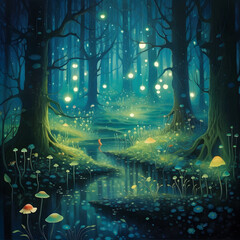 Luminous Forest Enigma