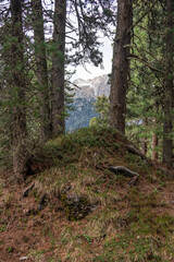 Landscape in Villnoess Valley in South Tyrol