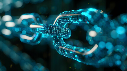 abstract 3d blockchain cryptocurrency network connections technology background,generative ai