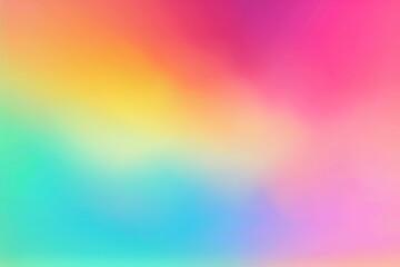 Obraz premium Soft and fuzzy gradient mesh backdrop in vibrant rainbow shades. Contemporary color spectrum. Simple to edit gentle vector banner design. High-quality