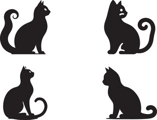 A Cat silhouette vector illustration
