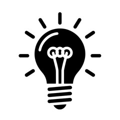 light bulb idea vector illustration isolated