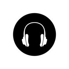 Headphone icon vector. earbuds illustration sign. music symbol. audio logo.