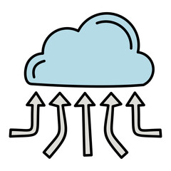 Hand drawn internet vector