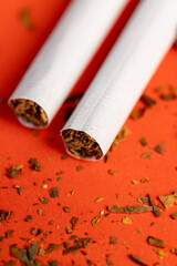 dangerous to health tobacco leaves for smoking in a cigarette