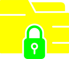 Secure Folder Vector Icon