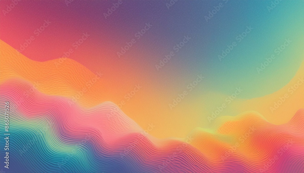 Wall mural abstract gradient color background with noise effect - Wall murals