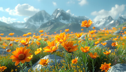 Fototapeta premium flowers background