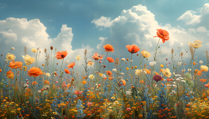 Obraz premium flowers background