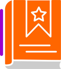 Fototapeta premium Bookmarking Services Vector Icon