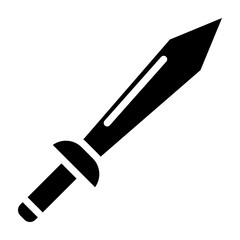 Sword Vector Glyph Icon Design