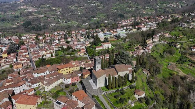 Barga Duomo Drone Footage