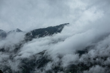 Landscape in Villnoess Valley in South Tyrol