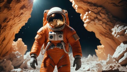 Closeup portrait of an Astronaut